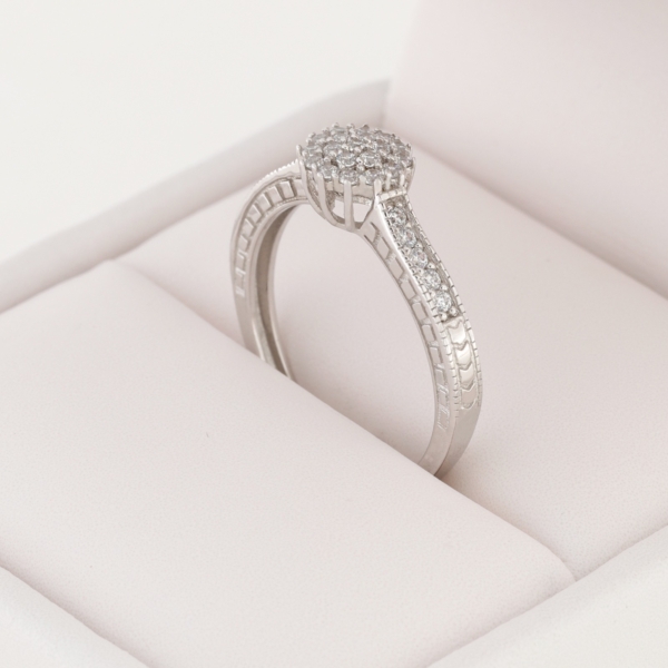 Solitario Oro Blanco